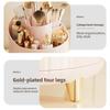 Rotating Makeup Brush Storage Box Compartments Desktop Lipstick Eyeshadow Organizer Modern Minimalist Style Cosmetic Holder