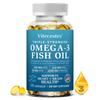 Triple-Strength Omega-3 Fish Oil Dietary Supplement, 120 Softgels Per Bottle