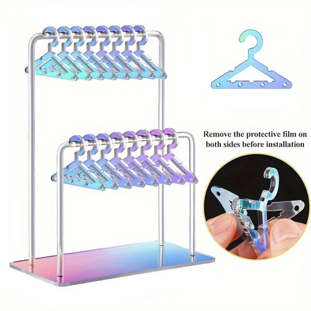 Jewelry Organizer Dangle Earrings Display Racks DIY Clothes Hanger Ear Studs Stand  Women Girls