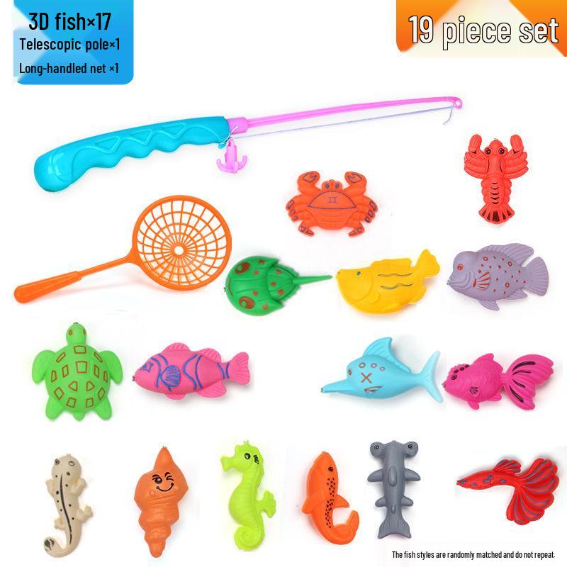 Children's Magnetic Fishing Toy Pool: Pretend Play & Educational Summer Water Game for Boys & Girls