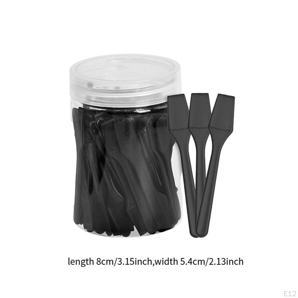 100 Pieces Makeup Spatulas Foundation Mixing Tool Cosmetic Spade Reusable Easy Clean