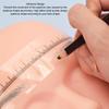 100Pcs Disposable Eyebrow Template Ruler Sticker Adhesive Easy To Use Eyebrow Stencil Microblading Ruler for Home