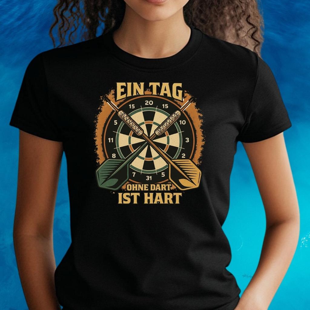 T-Shirt Women Darts Saying Motif Cotton Size S To 3XLWill Be Opened In a New Window or Tab