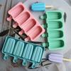 Classic Striped Popsicle Molds for Homemade Ice Cream Desserts Summer Kitchen Tools Home Furnishings