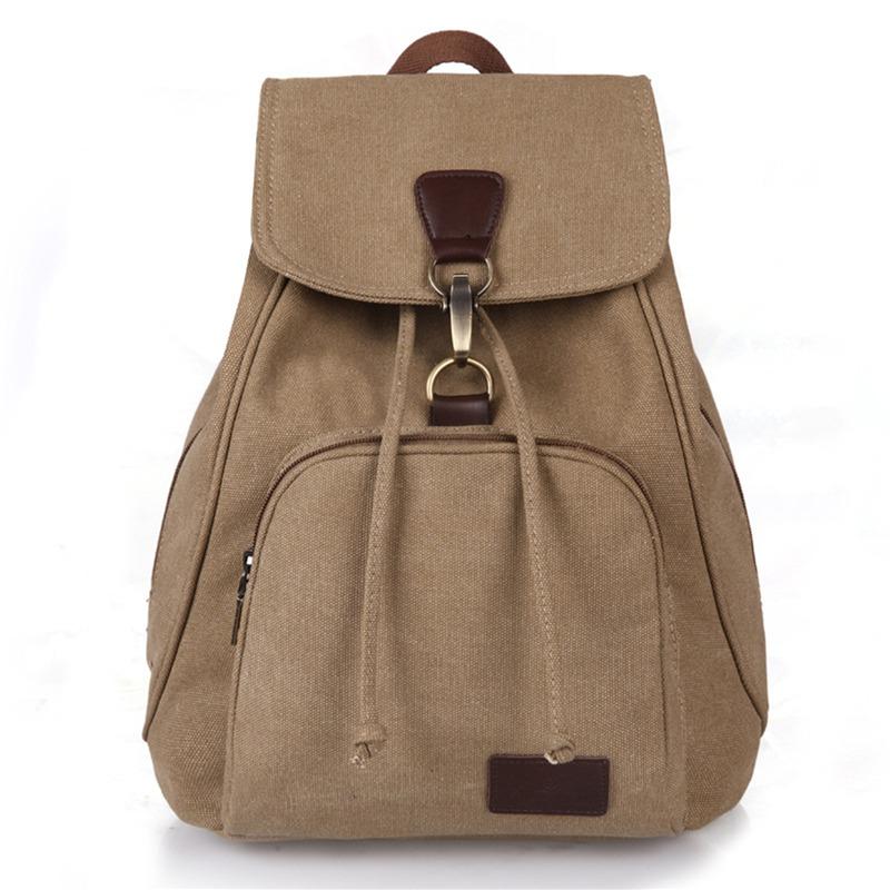 Rucksäcke mit hoher Kapazität, Damen-Outdoor-Reisetasche aus Segeltuch, Retro-Trend-Schulrucksack für College-Modestudenten