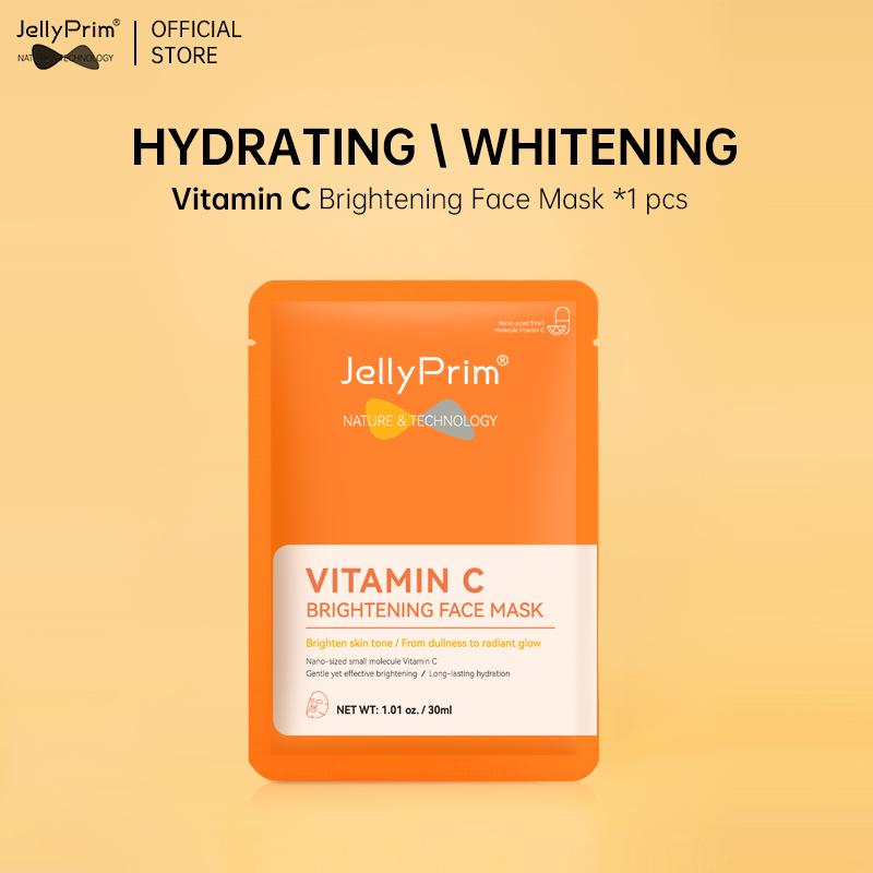 

Маска для лица с витамином С, эссенция гиалуроновой кислоты, высокоувлажняющий уход за порами, осветляющие стареющие маски для лица, средства по уходу за кожей оранжевый