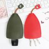 Candy Color Universal Car Key Case Iron Opp Bag Keychain Leather Leather Keyring Customized LOGO Genuine Leather Custom Logo PU