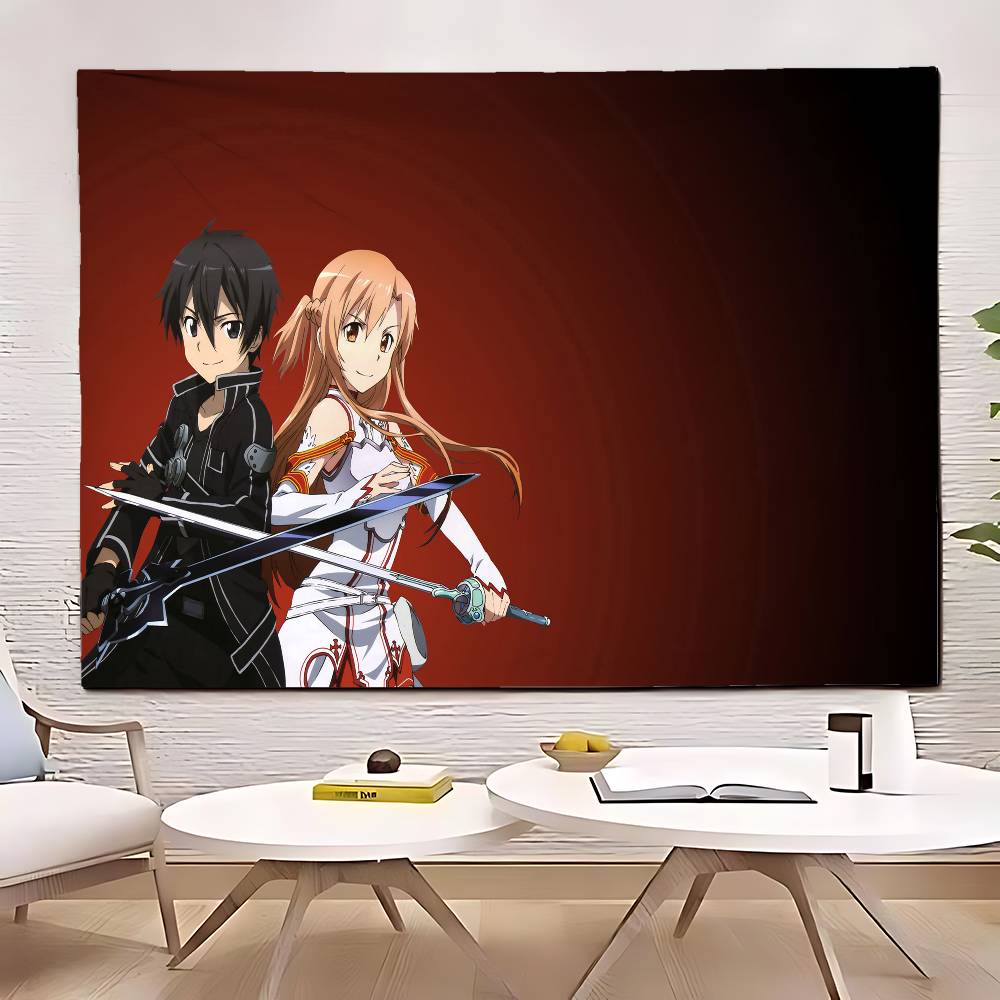 SSword Art Online Tapestry Customizable Tapestries Of Various Styleswall Hangings Celebrity Photo Printingwall Hangings