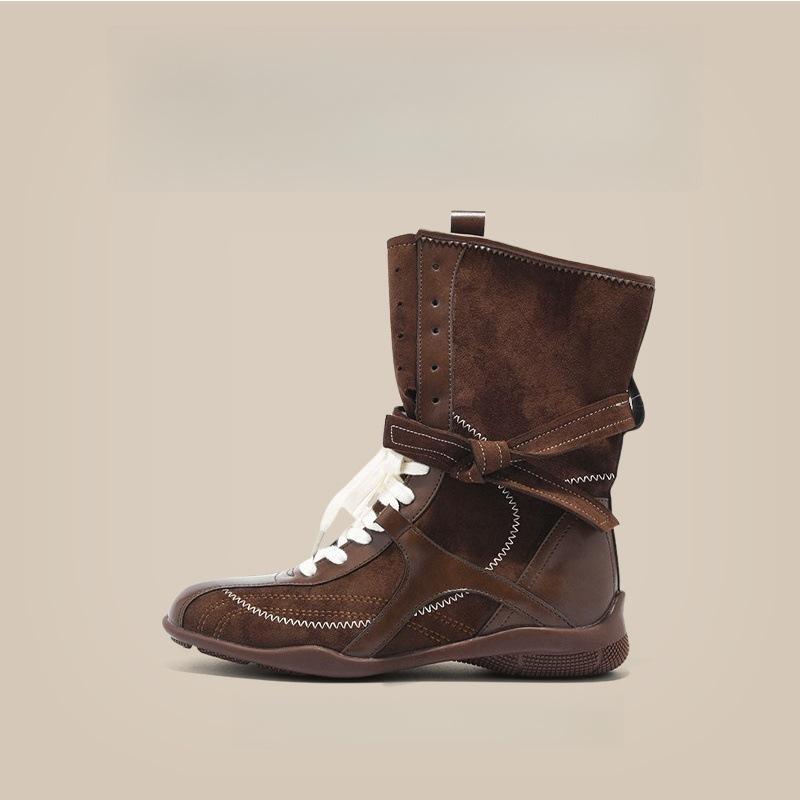 

Ретро сладкий и прохладный ветер!! Мартинсы женские на плоской подошве с внутренней высотой, боксерские ботинки, матовая кожа на шнуровке, короткие ботинки, немецкие тренировочные ботинки 40