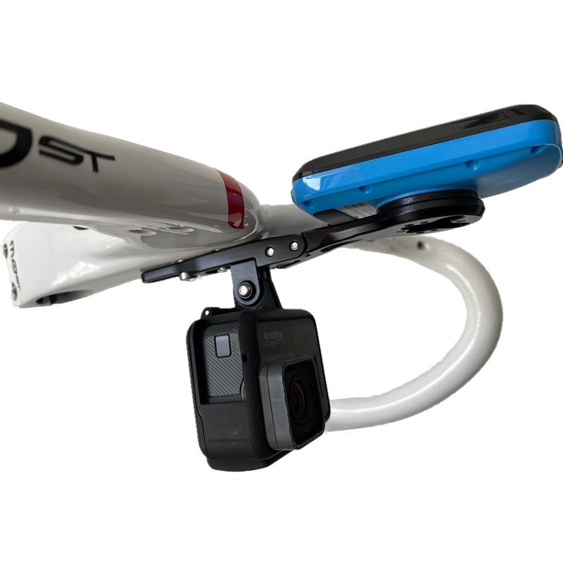 Aluminum Alloy Bicycle Speedometer Handlebar Mount for Magene, Garmin, Bryton, IGS, and GoPro