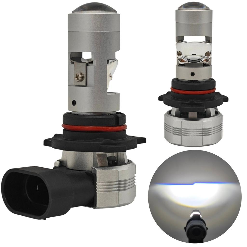2 Pcs HiR 2 LED Bulbs 9012 12-24V Canbus, for US Lamps, Own Off-Road Cut-off Line