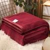 Coral Fleece Thick Blankets Flannel Warm Thin Quilt Nap Blanket Portable Travel Office Car Sofa Home Textile Multi-purpose
