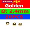 20 Pz/borsa 3/32 2.4mm Perline In Ottone Per Costruzione Mosche Dipinte Perline In Ottone Perline In Rame Rosa Arancione Arcobaleno Verde