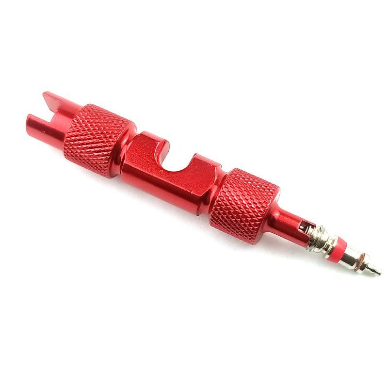 Portable 3-in-1 Bike Valve Core Remover 1Pcs Multifunctional Wrench Spanner Tool for Cross-country Cycling Trip Tire Repair