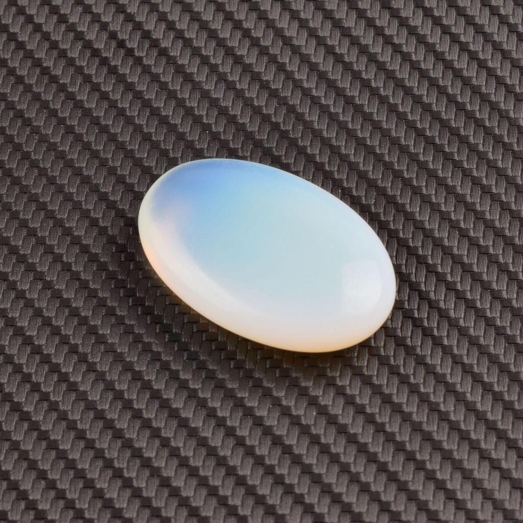 Piedra de Palma de Jabón de Cuarzo Rosa 45x30mm - Piedra de Masaje con Energía de Cristal