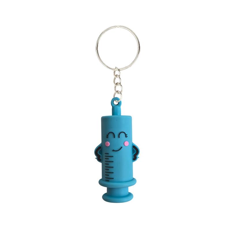 Ampoule Bottle Opener Keychain Syringe-Shaped Cutter Nurse Doctor Aid Medication Vial Breaker Tool Keyring Backpack Accessories