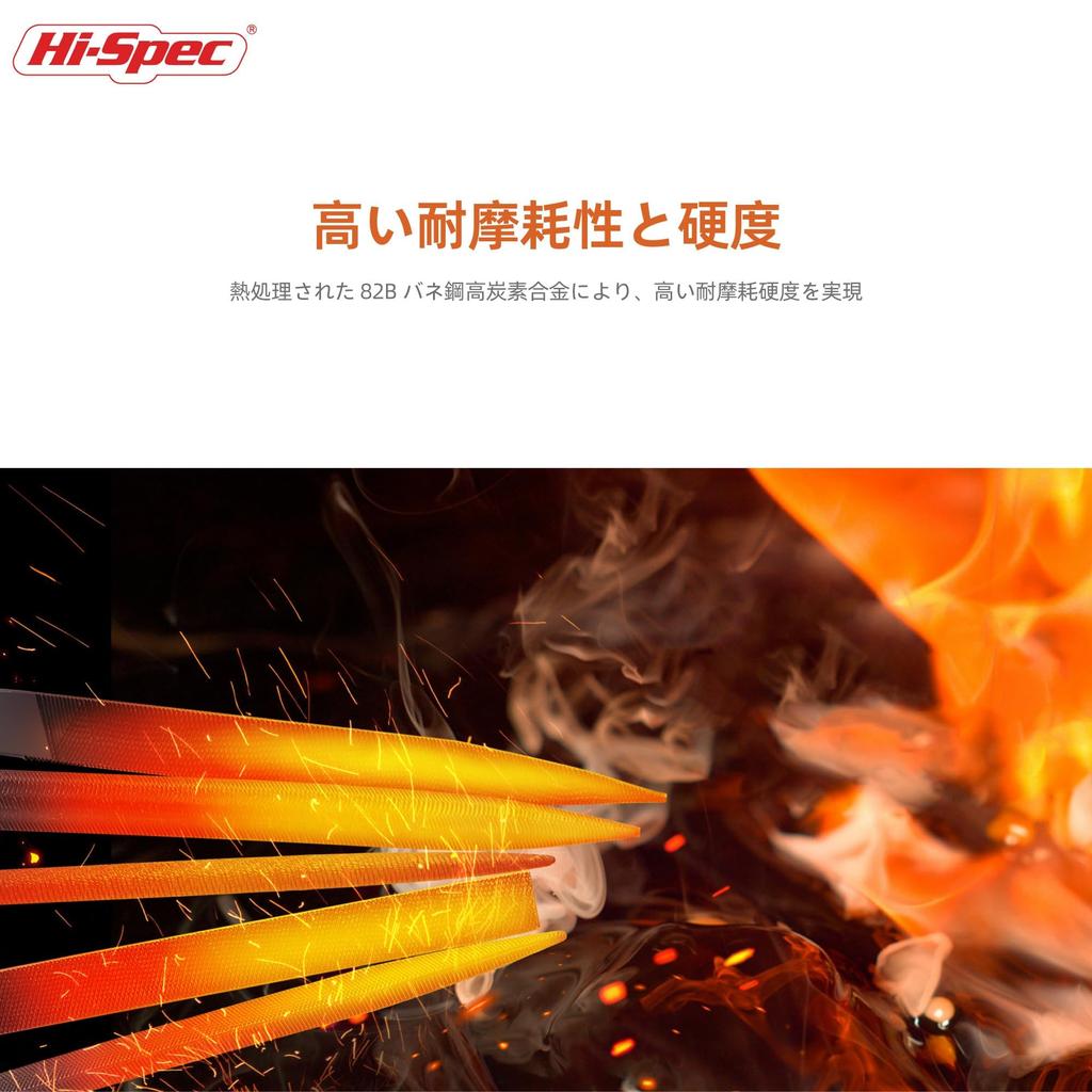 Metal Needle Hand File Set Tool Kit with and Triangular Sanding Files for Iron and Large Steel File Hi-Spec 6-Piece Flat, Half-Round, Round,