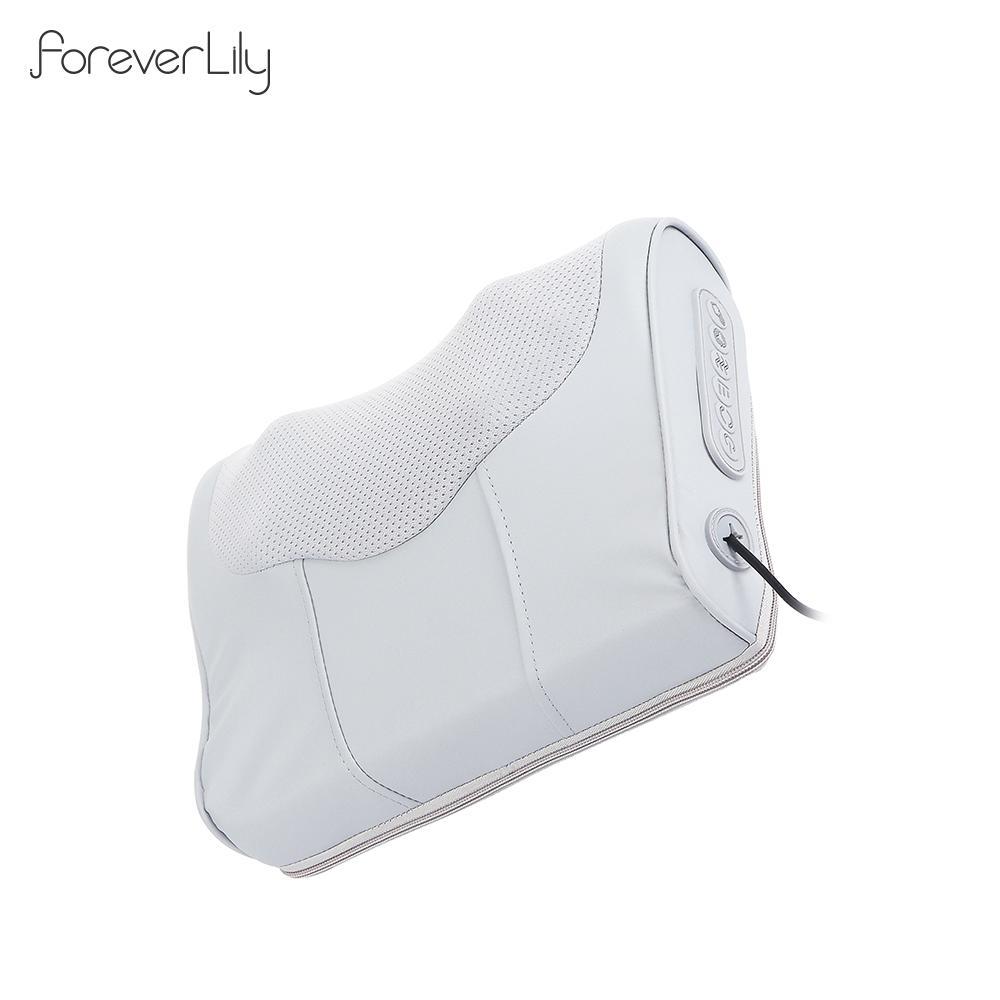 

Многофункциональная подушка для массажа шеи и спины, 20 головок, массажер шиацу, подушка для талии и тела с постоянной температурой GRAY-US Plug серый