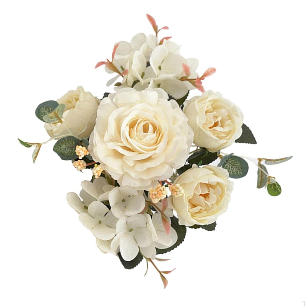 Artificial Flowers Bouquet Bridal Tossing Fake Flower Wedding Bride for