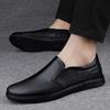 5 Men'S Shoes Loafer Leather Shoes Flat Casual Shoes Spring Low-Top Foot Cover First Layer Cowhide Surface One Pedal Single Shoes