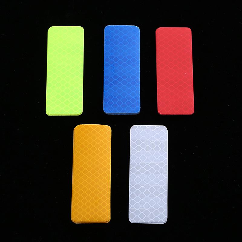 10PCS Night Reflective Stickers,Safety Warnings,Reflective Mirror Tape,Automotive Parts,For Various Vehicle Models