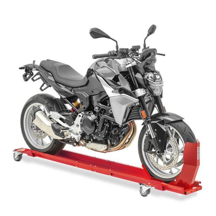 Motorcycle Roller Stand - ConStands Smart Mover - 450 Kg - Red - Optimal Maneuverability