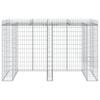 Gabion Waste Bin Enclosure 192 X 91 X 120 Cm Galvanized Steel