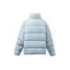 Li Ning Sports Fashion Series Solid Color Warm Stand Collar Short Down Jacket Women Jacket Blue AYMR506-3