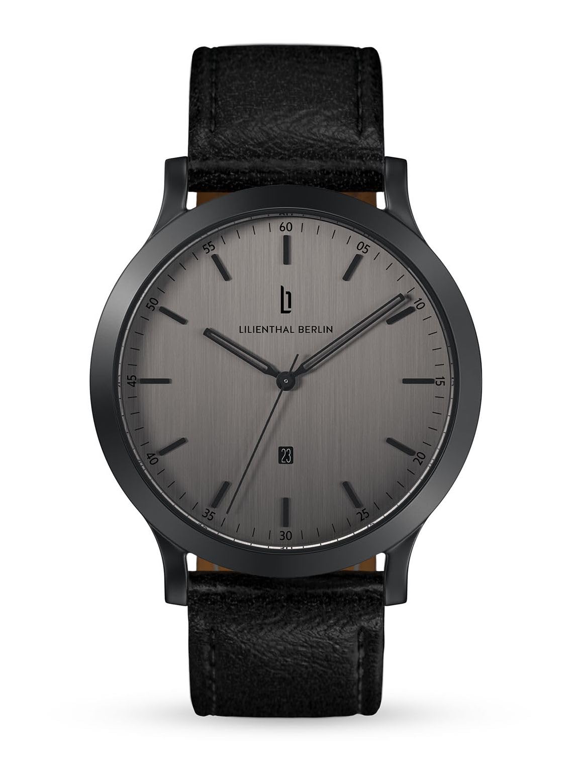 

Lilianthal Berlin Made in Black Men s Watch, Date, Germany, H01-010-B004C, сірий колір