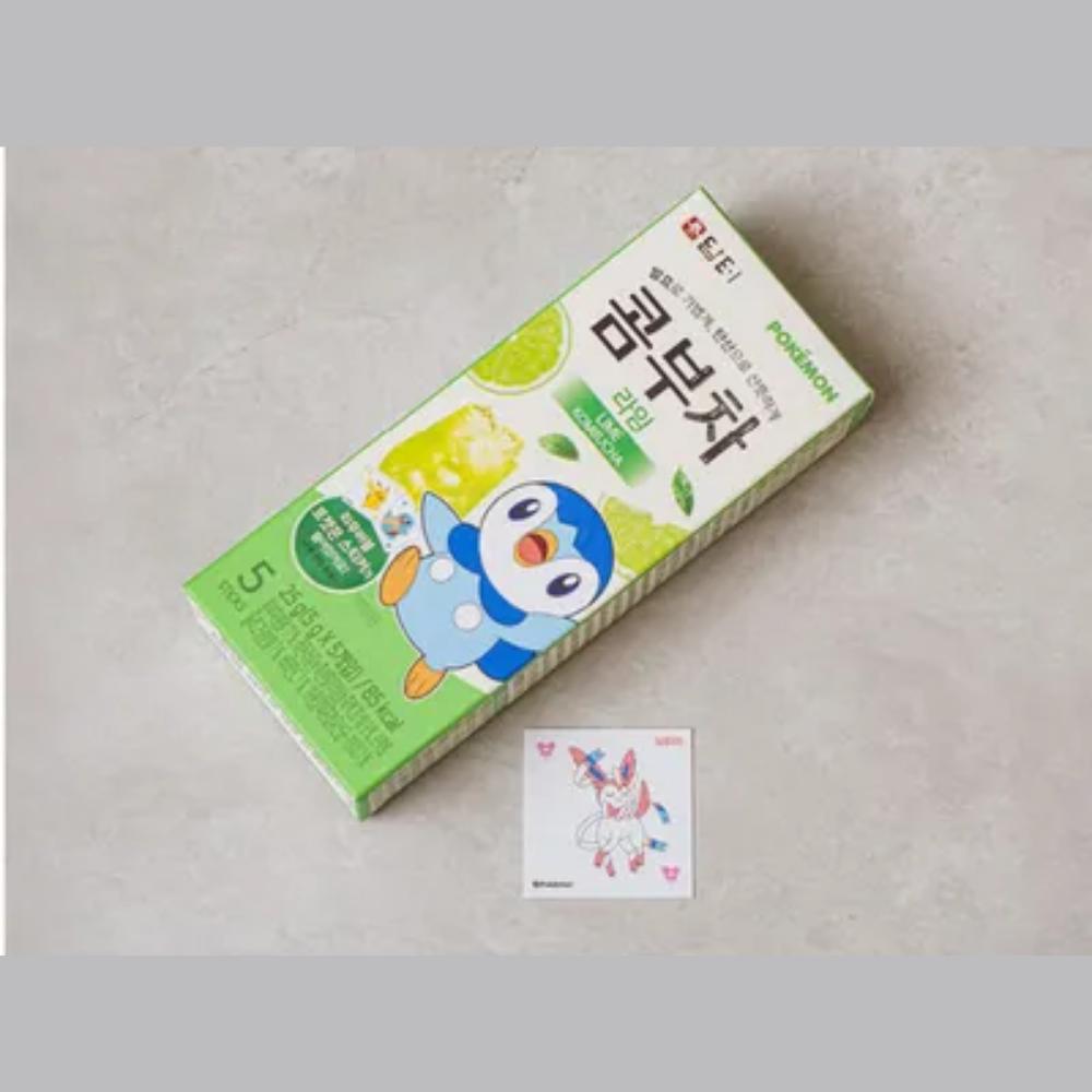 Damteo Pokémon Kombucha (low Calorie Tea) Lime 25g (5g*5-Stick)