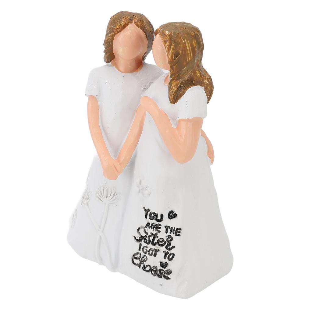 Friend Statue You Are The Sister I Got to Choose Ornament Friendship Figurine for Holiday Present an