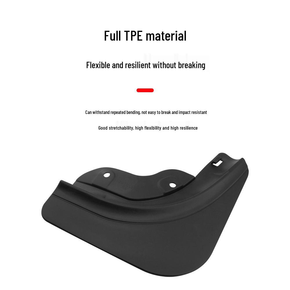 Dedicated No-Drill Mudguards for Tesla Model Y