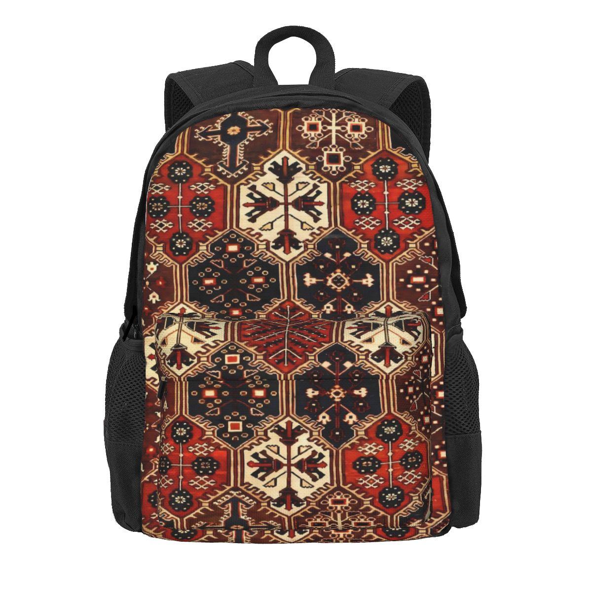 Tribal Print Rugzak Jongen Vintage Afrikaanse Grote Rugzakken Polyester Casual Schooltassen Reizen Kleurrijke Rugzak 36x32x10cm