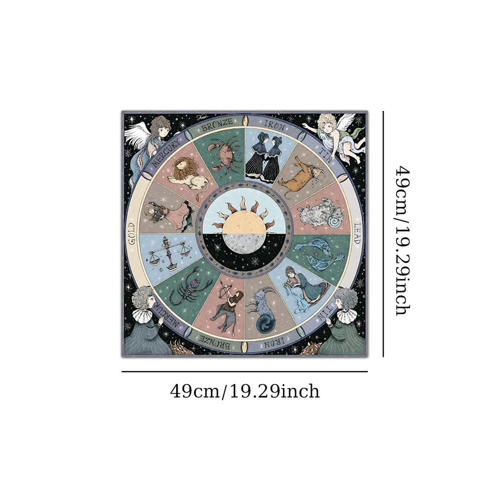 Constellation Altar Tarot Cloth Art Design Tarot Table Cloth Tarot Altar Cloth, Tarot Cloth for Reading Divination Witchy Home