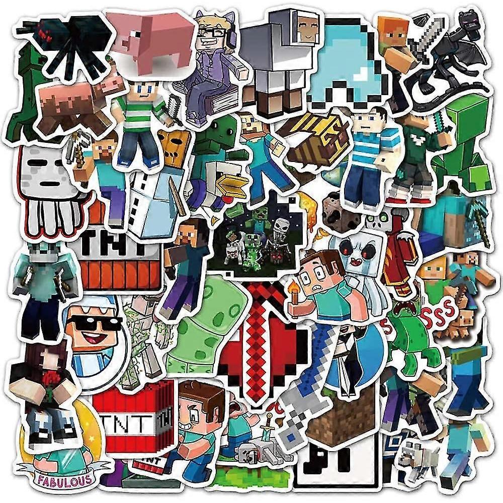 50 Packs | Vinyl Waterproof Stickers Laptop, Bumper, Water Bottle, Computer, Phone, Hard Hat, Car Stickers And Decals, (For Mining)