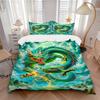 3pcs Dragon Art Duvet Cover Set - Machine Washable, Includes 1 Cover and 2 Pillowcases, No Core Included Yy251013027