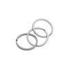 10Pcs/Pack New Pocket Clasps Chain Loop Stainless Steel Split Key Ring Keychain