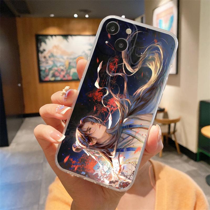 Comic Man Erha and His White Cat Master Transparent Phone Case For iPhone 15 16 14 13 12 11 Pro Max XS X XR SE 7 8 Plus Cover