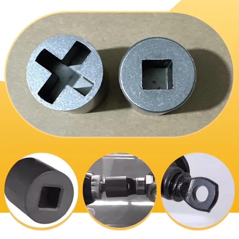 Automotive Wheel Nut Removal Adapter Universal Scissor Jacks Drill Bit Socket Tool Stainless Steel Jacks Socket Adapter