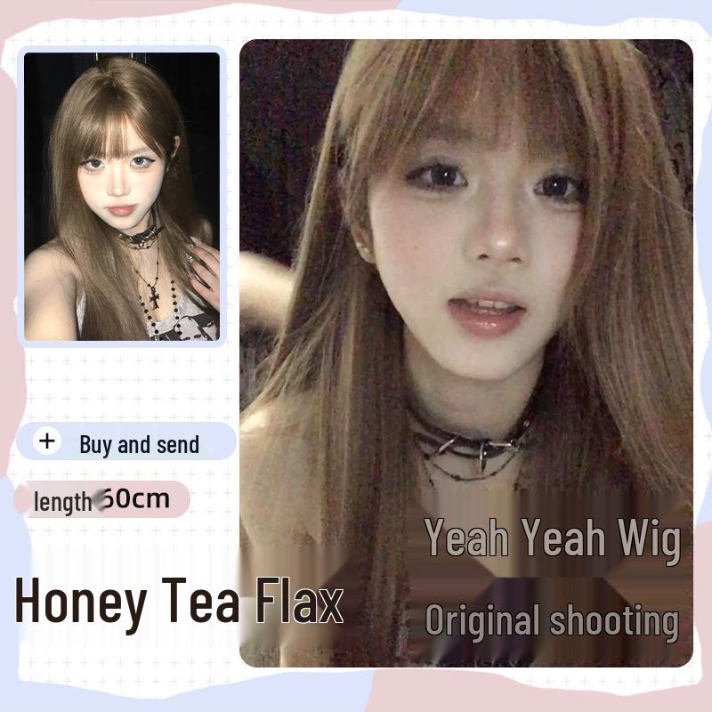 Yay Wig Women's Long Straight Light Brown Lolita-Style Full Wig