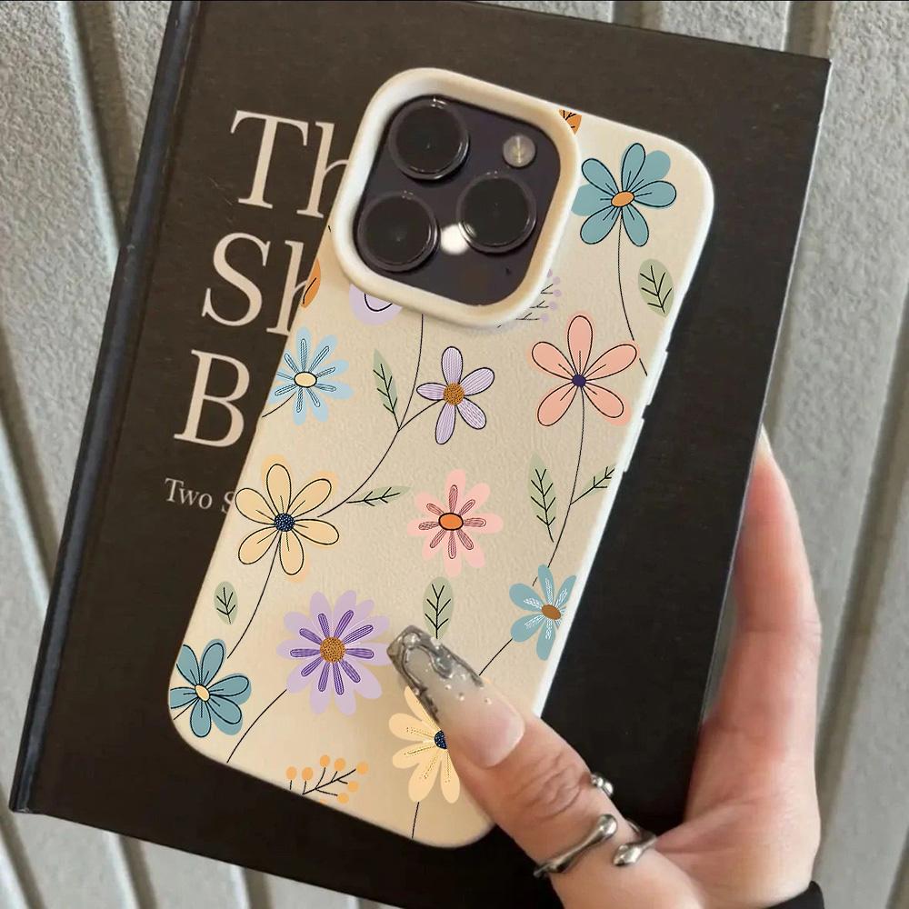 

HOT Cool Flower Lily Luxury Lichee leather pattern Phone Case For Samsung A57 A36 A26 A07 A55 A35 A16 A24 A15 A14 A05S A05 4G 5G Samsung A25