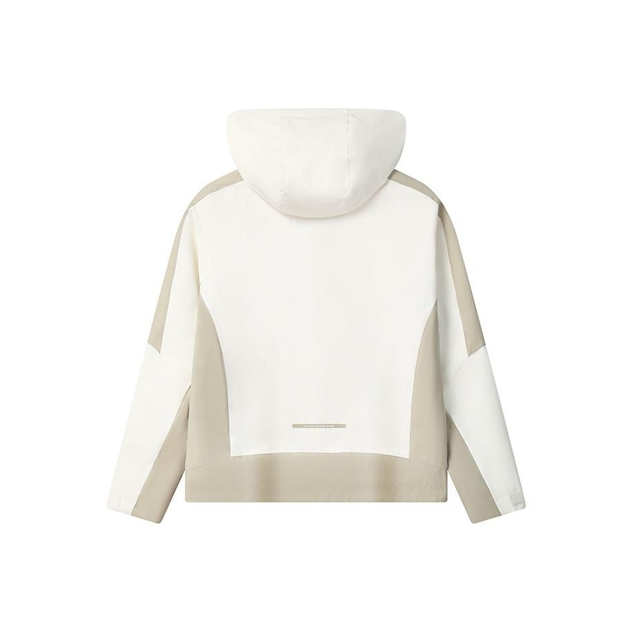 FILA Original Casual Fashion Sports Warm Wearable Detachable Two-Piece Woven Jacket Women jackets Cloud-Peak-White F11W549704FIV