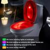 Veilleuse de Toilette LED Capteur PIR Intégré Lampe de Salle de Bain à Détection de Mouvement Économe en Énergie Avec