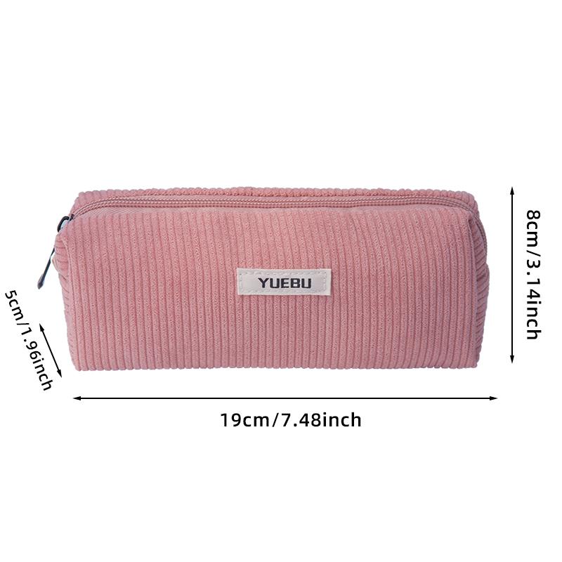 

Ретро вельветовый однотонный пенал кошелек для монет художественный минималистичный косметичка сумка для хранения для старшеклассника