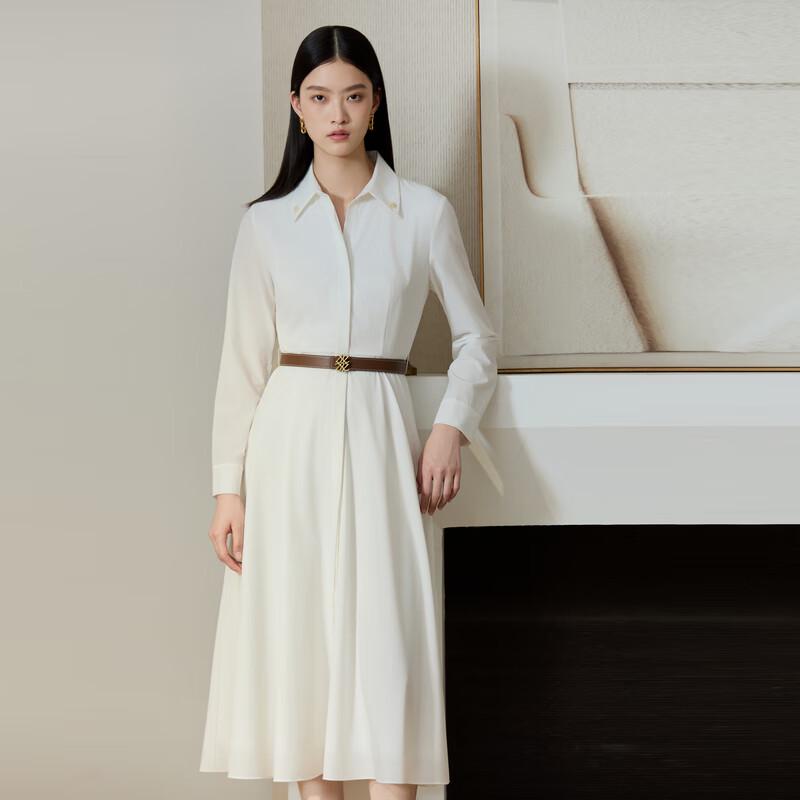 ELLASSAY Women's Elegant 3D Tailored Shirt Dress