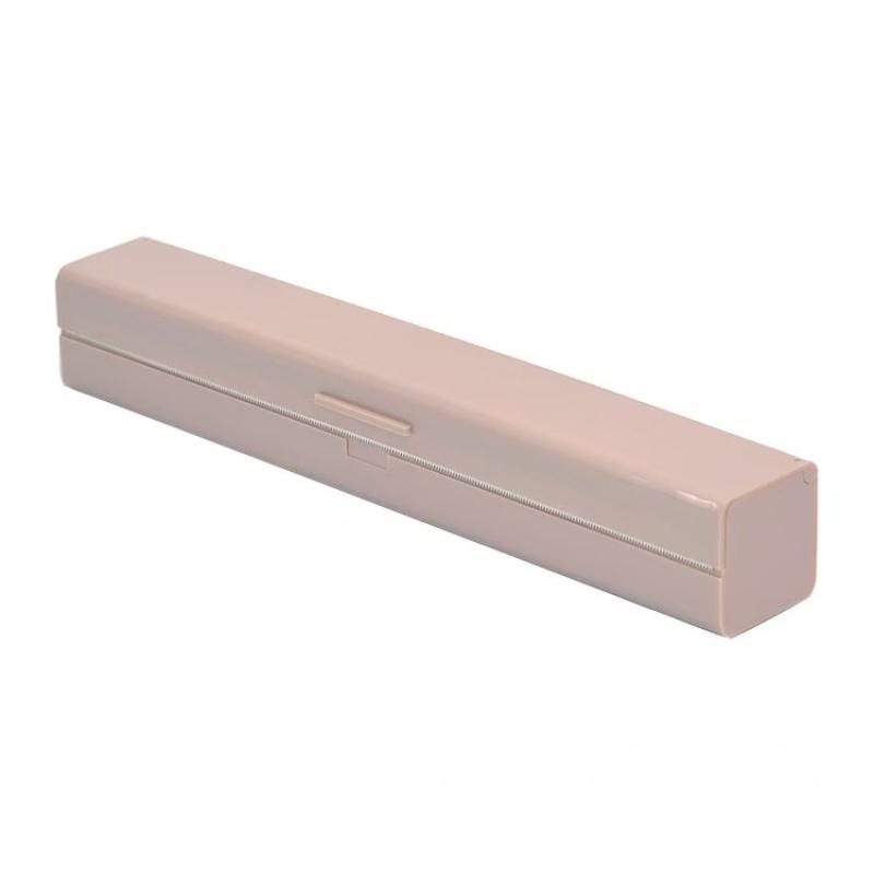 Kjøleskap Plastic Wrap Cutter Rustfritt stål Blad Klingfilm Dispenser Bakepapir Oppbevaringsholder Kjøkkenverktøy