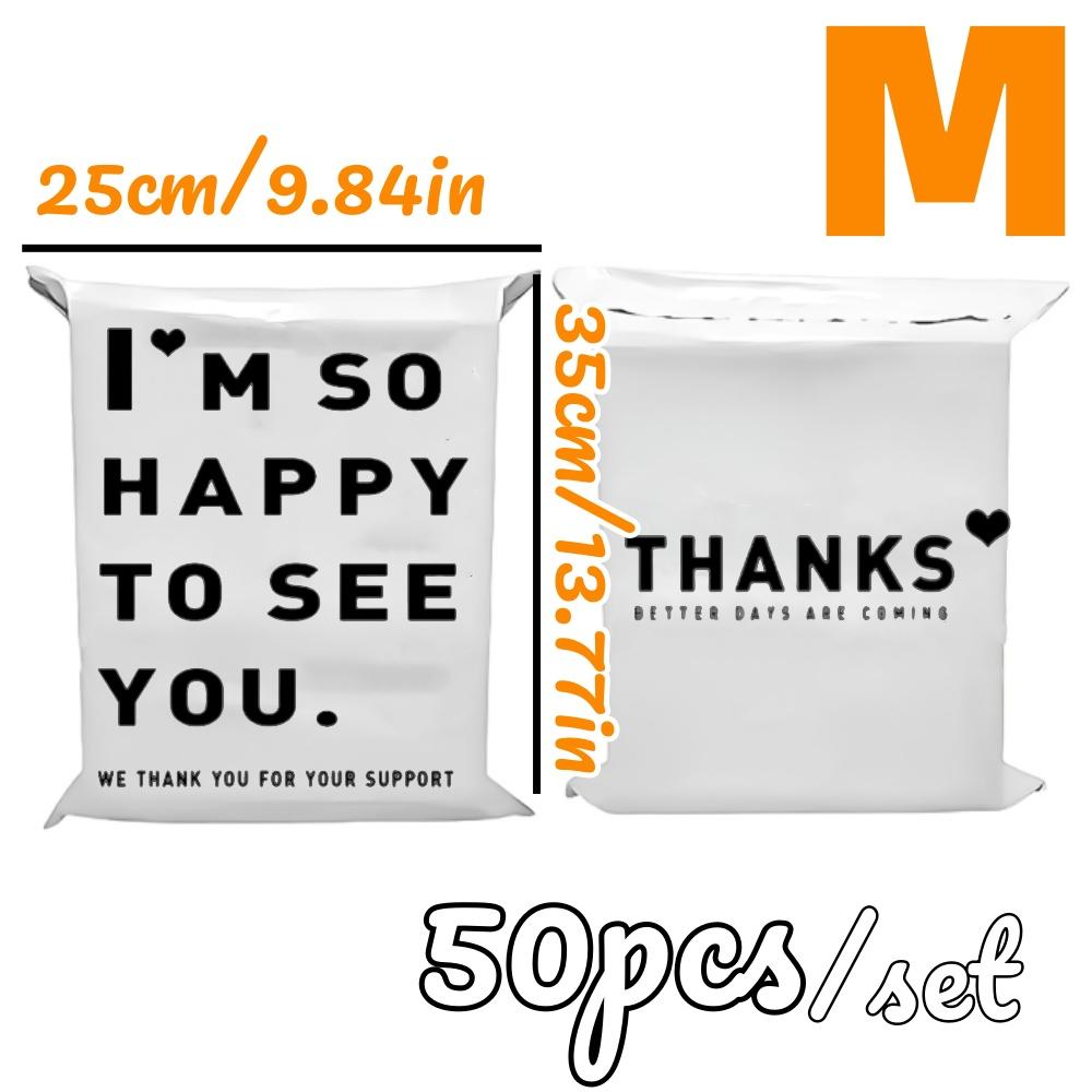 Pink Packing Bag 100pcs Thick Courier Bag Waterproof Durable Shopping Bag For Clothing Logistics Gift Packaging Mail Envelope