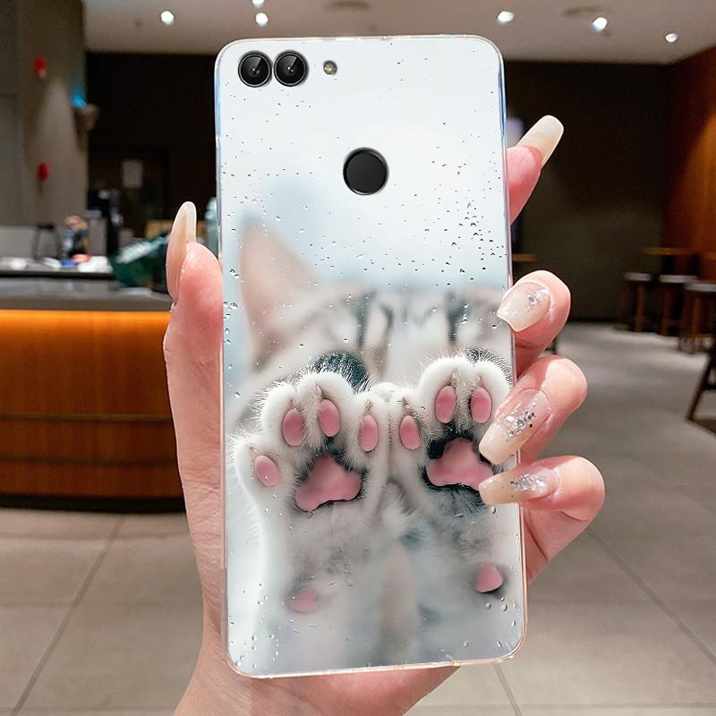 Casing For Huawei P Smart 2018 Phone Case FIG-LX1 FIG-LA1 Luxury Cute Cool Boys Girls Transparent Soft Silicone TPU Back Cover