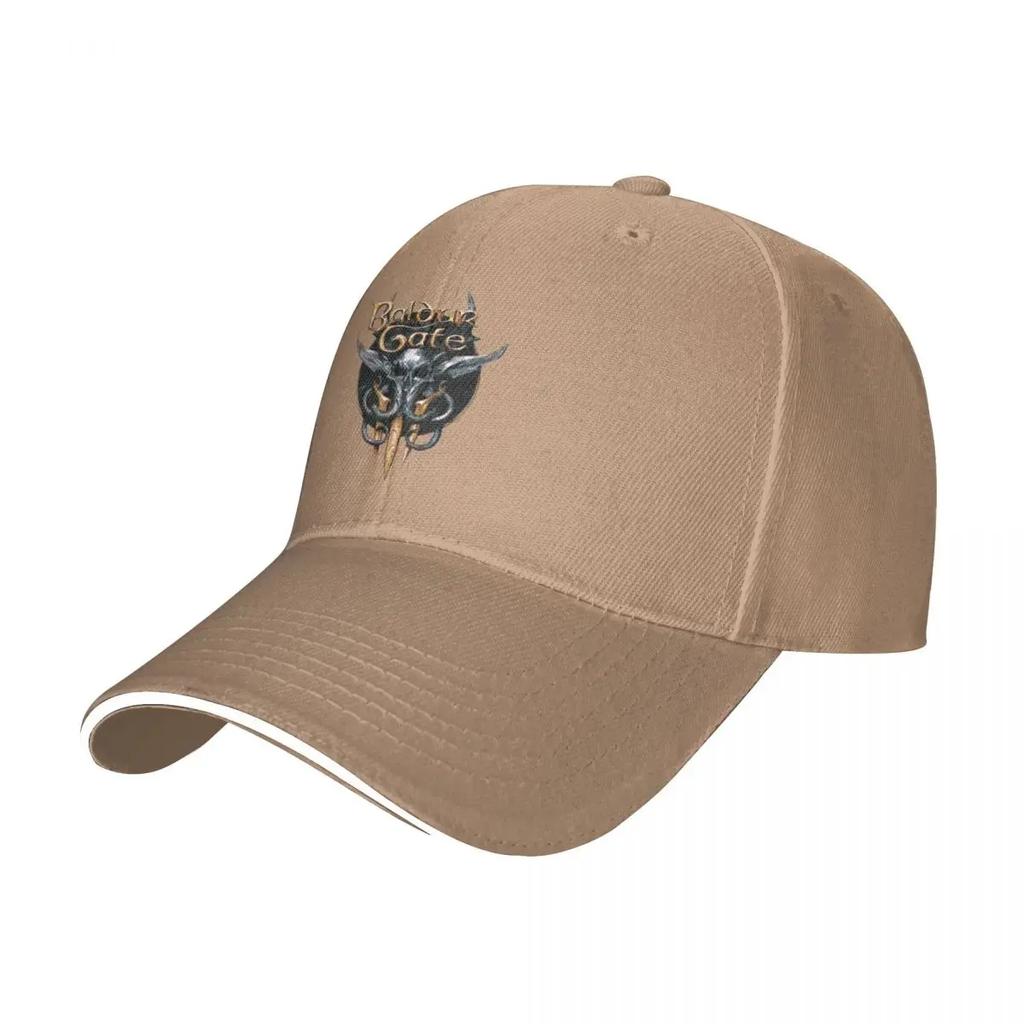 Baldur's Gate Logo Baseball Caps Fashion Astarion Game Sandwich Hat Men Women Adjustable Sun Cap Travel Gift