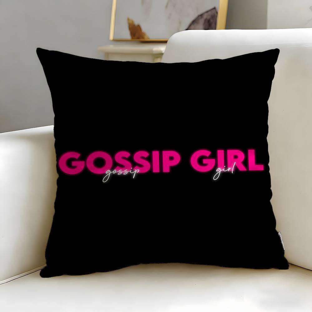 Classic TV Series Gossip Girls Cushion Cover Soft EasyWash Pillow Case Versatile for Couch Bed Travel and Office